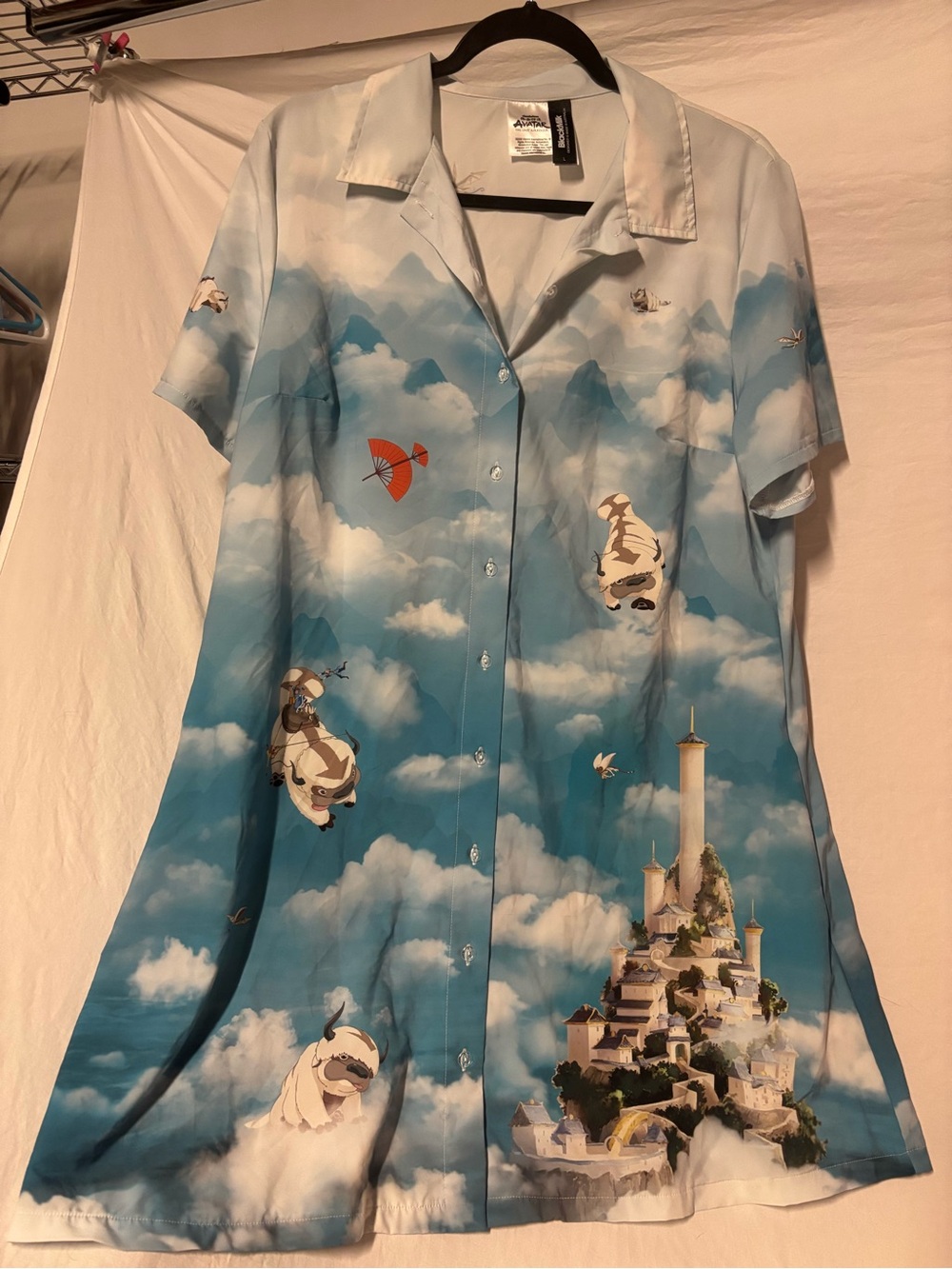 Blackmilk x Nickelodeon Avatar The Last Airbender Button Up Shirtdress Cartoon